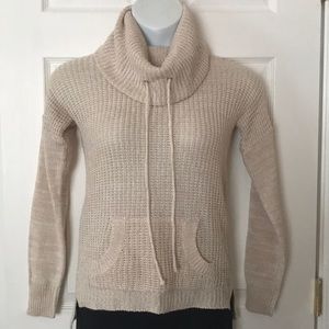Planet Gold cowl neck hoodie sweater